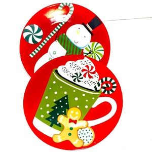 Set of 8 Royal Norfolk Holiday dessert Plates